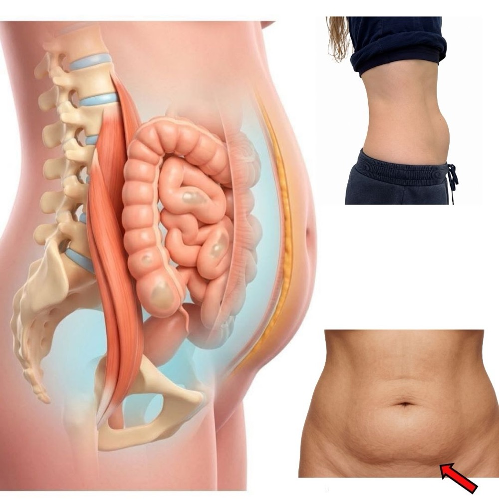 Bacino, colonna lombare e organi