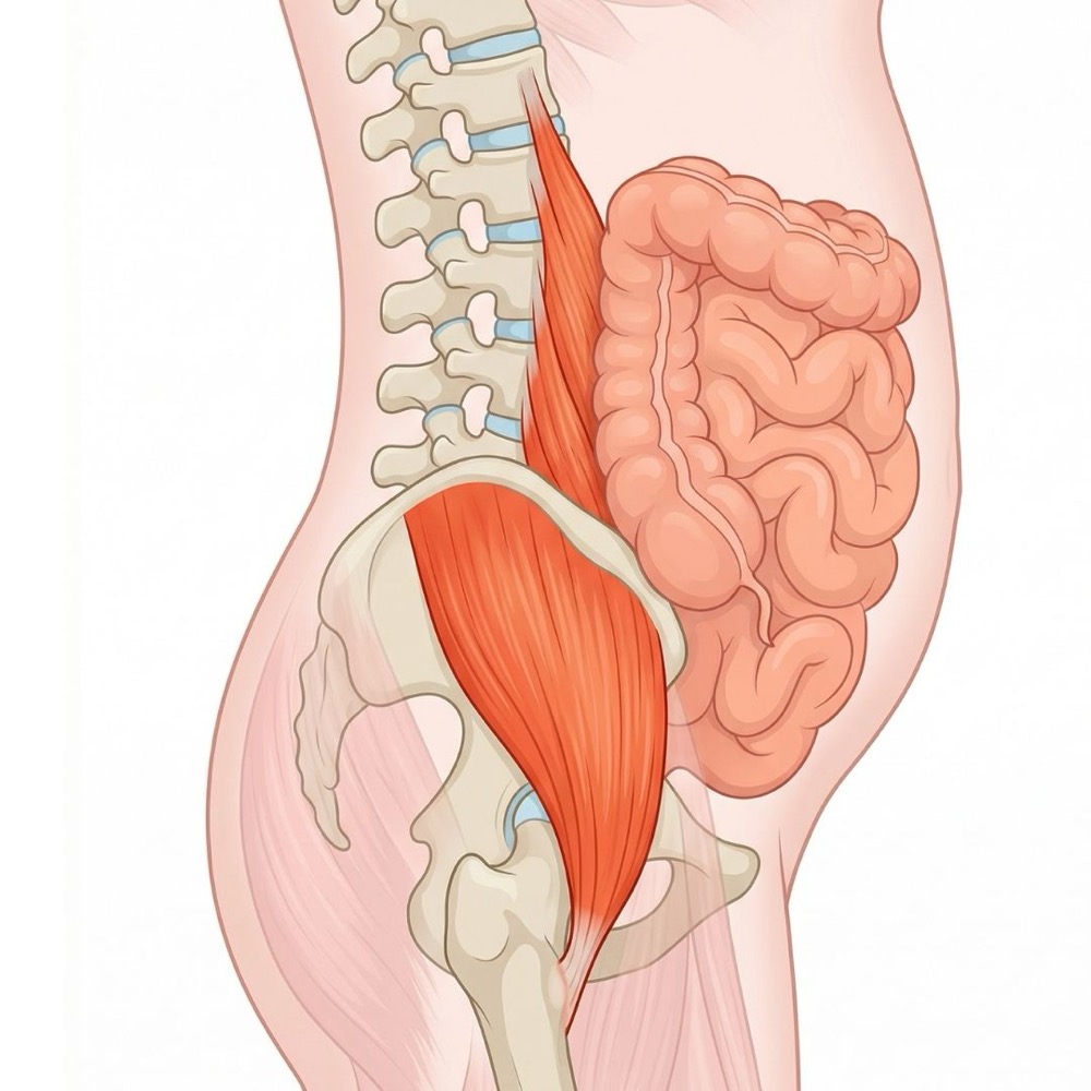 Lo psoas visto dal fianco
