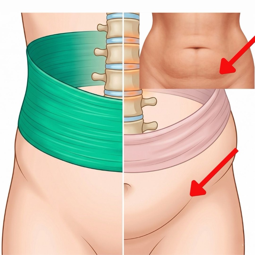 La fascia muscolare profonda che avvolge l'addome